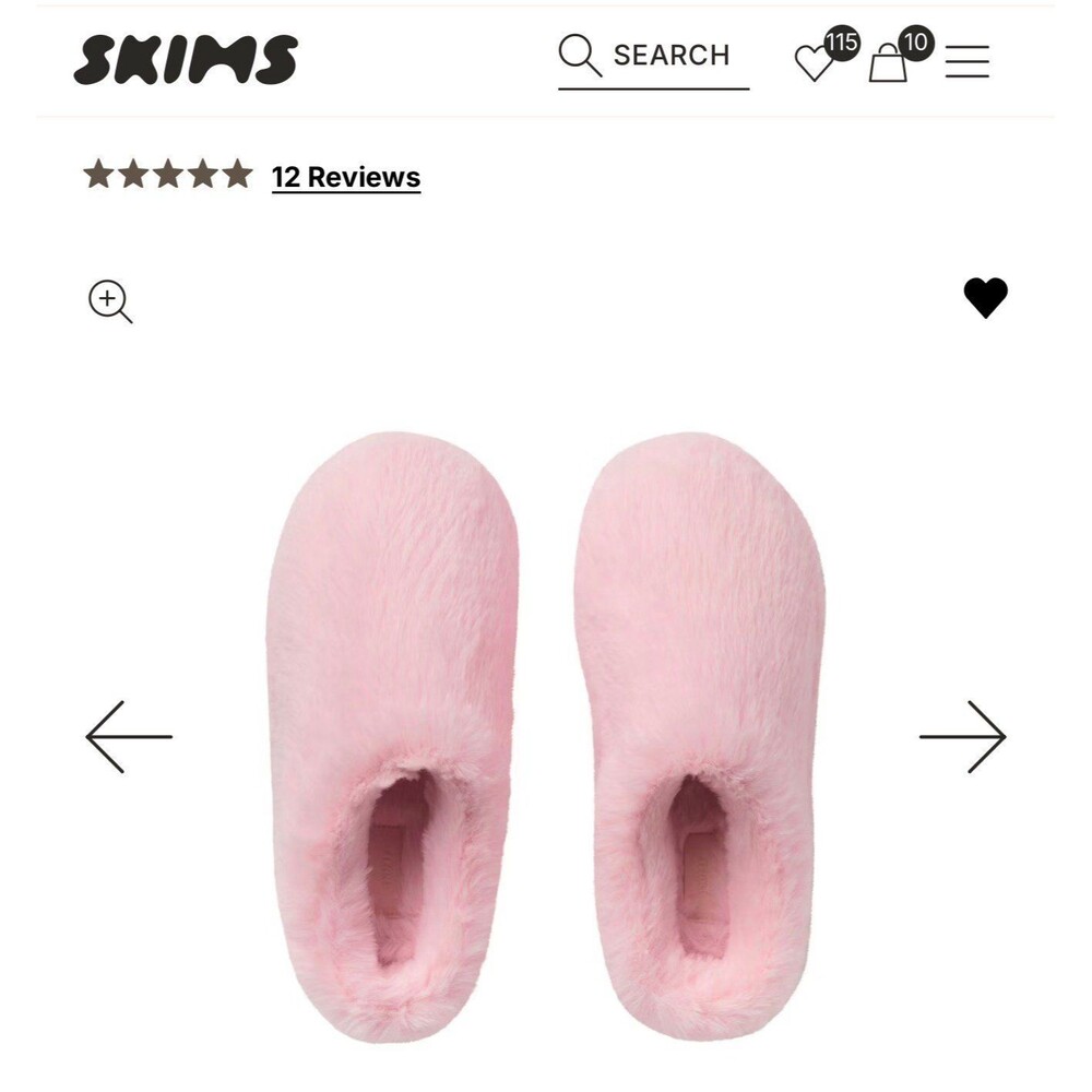 SKIMS Faux Fur Slipper